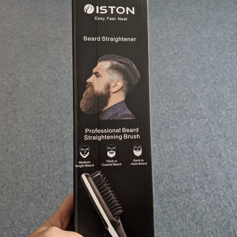 Iston ionic beard straightener new